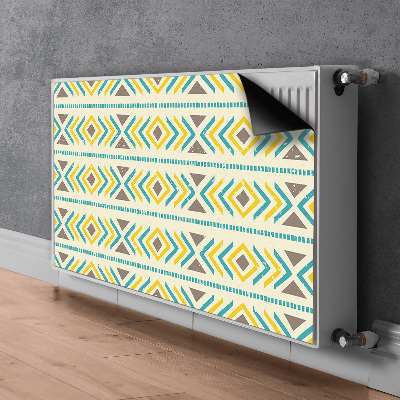 Dekoračný magnetický kryt na radiátor Geometrický vzorec