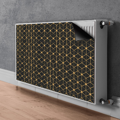 Dekoračný magnetický kryt na radiátor Šesťuholníky