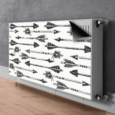 Dekoračný magnetický kryt na radiátor Šipky