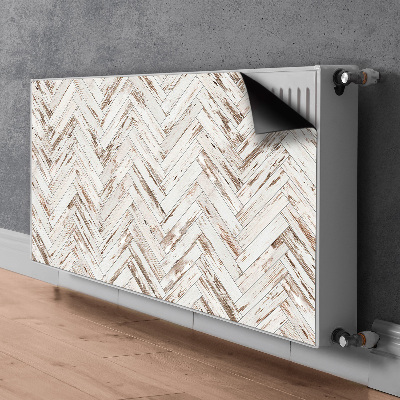 Dekoračný magnetický kryt na radiátor Dřevěná podlaha