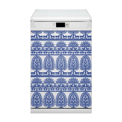 Magnet na umývačku riadu Kurpie papier