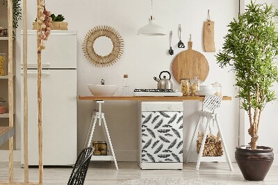 Magnet pre umývačku riadu Boho štýl perie