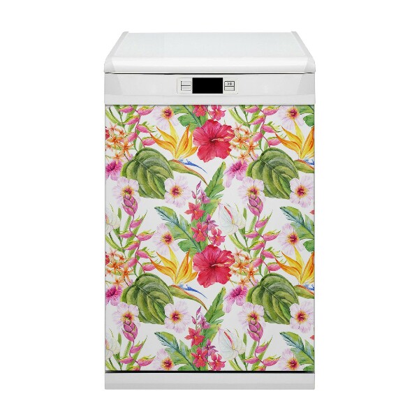 Magnet na umývačku riadu Exotický hibiscus