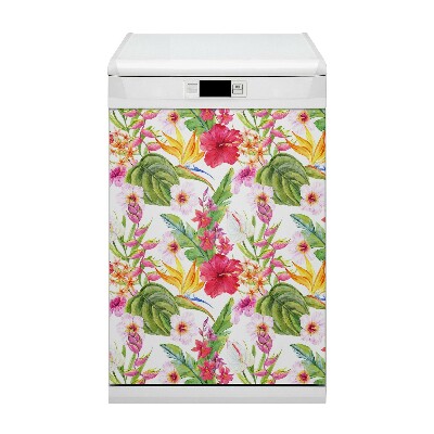 Magnet na umývačku riadu Exotický hibiscus