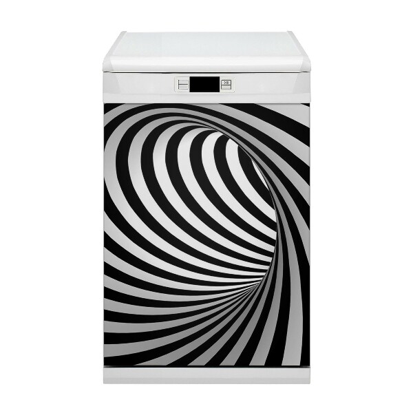 Magnet na umývačku riadu Čiernobiely vír