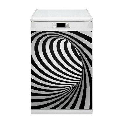 Magnet na umývačku riadu Čiernobiely vír