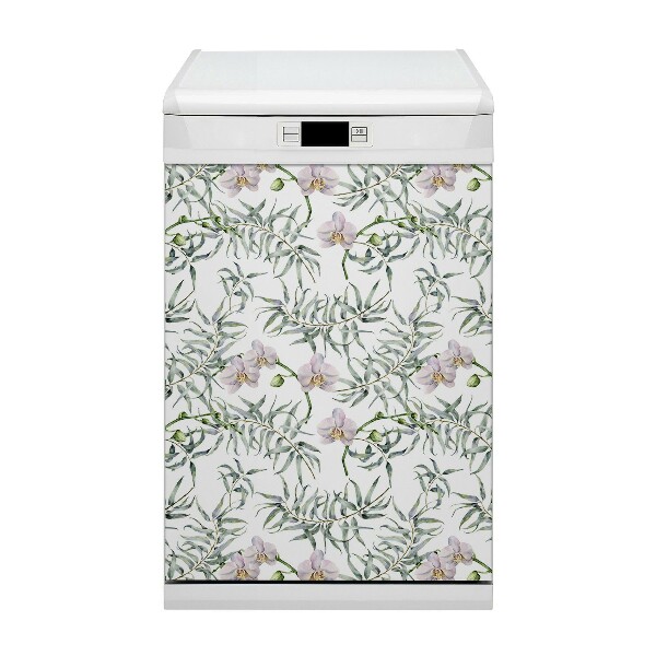 Magnet pre umývačku riadu Ružové orchidey