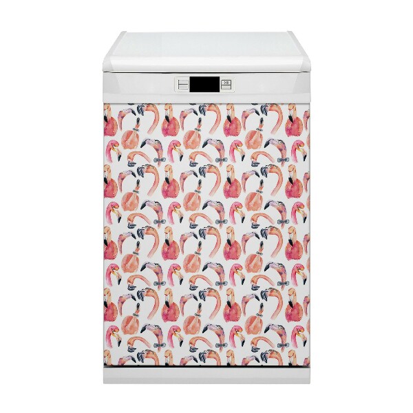 Magnet na umývačku riadu Crazy Flamingos