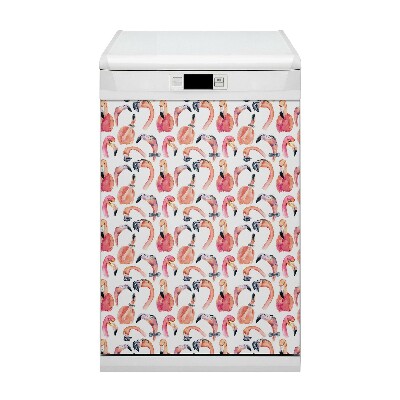 Magnet na umývačku riadu Crazy Flamingos