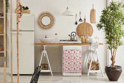 Magnet na umývačku riadu Crazy Flamingos