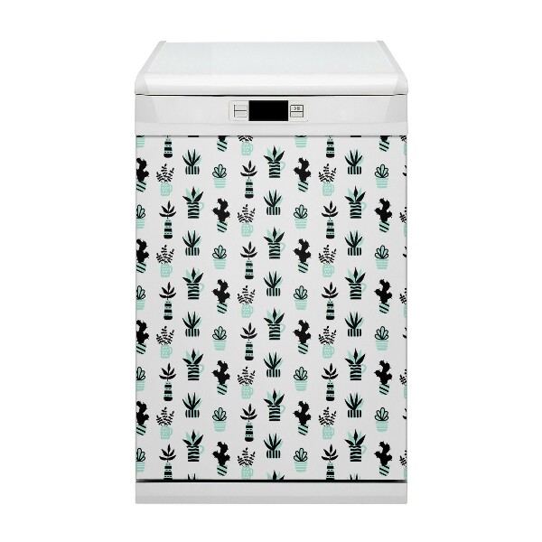 Magnet na umývačku riadu Sukulenty