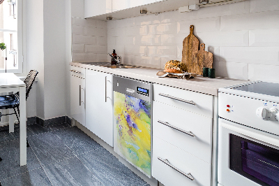 Magnet na umývačku riadu Farebné škvrny