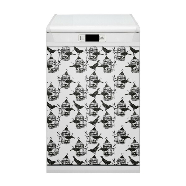 Magnet na umývačku riadu Klietka na vtáky