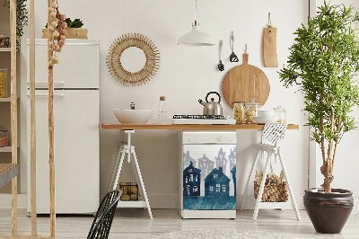 Magnet na umývačku riadu Mesto v noci