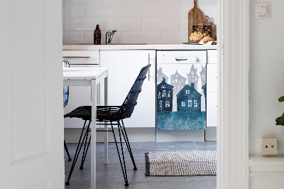 Magnet na umývačku riadu Mesto v noci