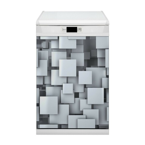 Magnet na umývačku riadu Sivé bloky