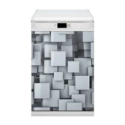 Magnet na umývačku riadu Sivé bloky