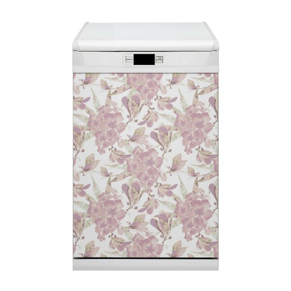 Magnet na umývačku riadu Hibiscus svetlo ružový