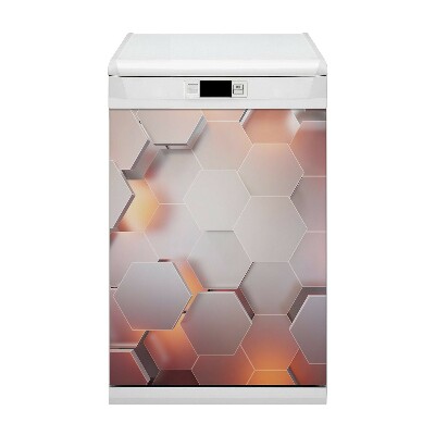 Magnet na umývačku riadu Abstrakcia hexes