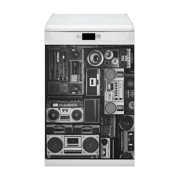 Magnet pre umývačku riadu Starý boombox