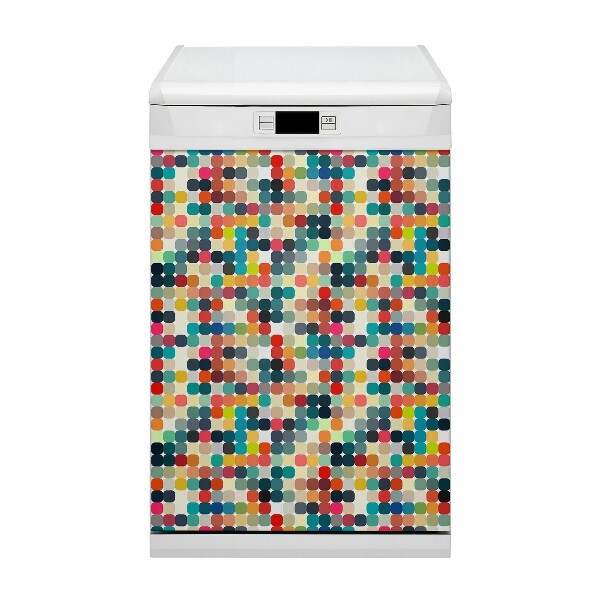 Magnet na umývačku riadu Geometrický vzor