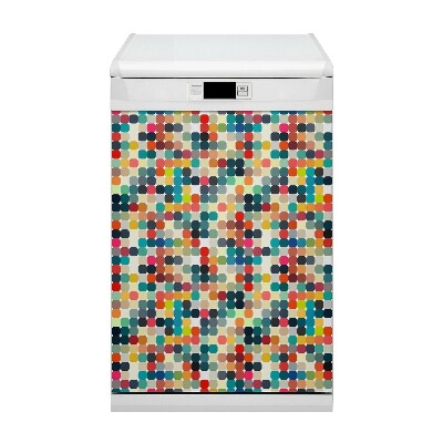Magnet na umývačku riadu Geometrický vzor