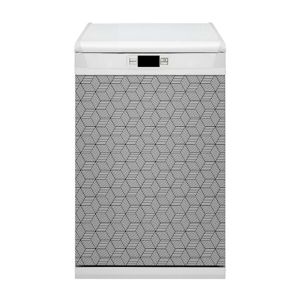 Magnet na umývačku riadu Geometrické kocky