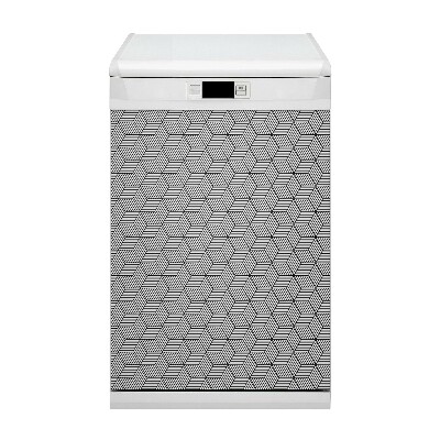 Magnet na umývačku riadu Geometrické kocky