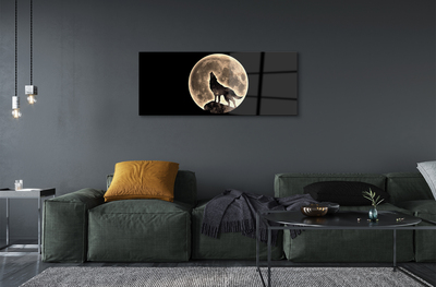Obraz na akrylátovom skle Wolf moon