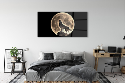 Obraz na akrylátovom skle Wolf moon