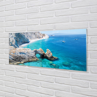 Obraz na akrylátovom skle Grécko beach brehu mora