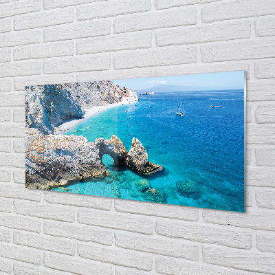 Obraz na akrylátovom skle Grécko beach brehu mora