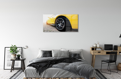Obraz plexi Žlté auto