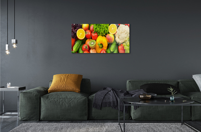 Obraz plexi Karfiol uhorka kiwi