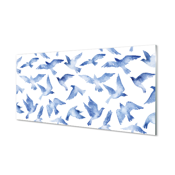 Obraz na akrylátovom skle Maľované vtáky