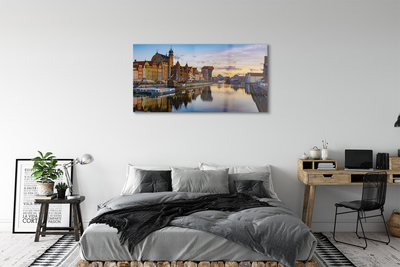 Obraz na akrylátovom skle Port of gdańsk rieky svitania