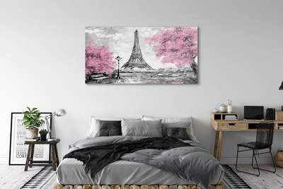 Obraz plexi Paris jarný strom
