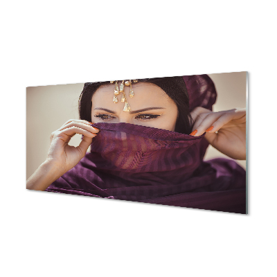 Obraz plexi Žena purple materiál