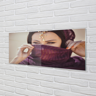 Obraz plexi Žena purple materiál