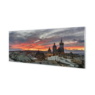 Obraz na akrylátovom skle Krakow sunset panorama