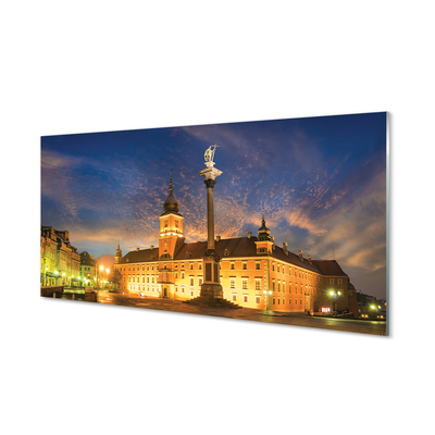 Obraz na akrylátovom skle Warsaw old town sunset
