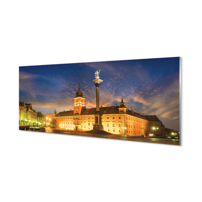 Obraz na akrylátovom skle Warsaw old town sunset