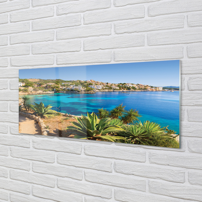 Obraz na akrylátovom skle Španielsko pobrežie mora mesto