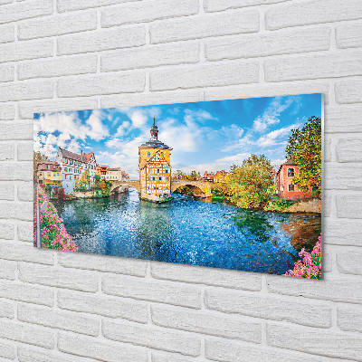 Obraz na akrylátovom skle Nemecko staré mesto riečny mosty