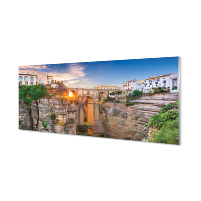 Obraz na akrylátovom skle Španielsko bridge sunset