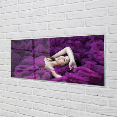 Obraz plexi Žena purple