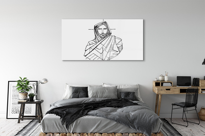 Obraz na akrylátovom skle Ježiš výkres
