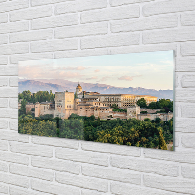 Obraz na akrylátovom skle Španielsko castle horský les