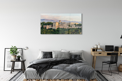 Obraz na akrylátovom skle Španielsko castle horský les