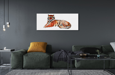 Obraz na akrylátovom skle Maľované tiger